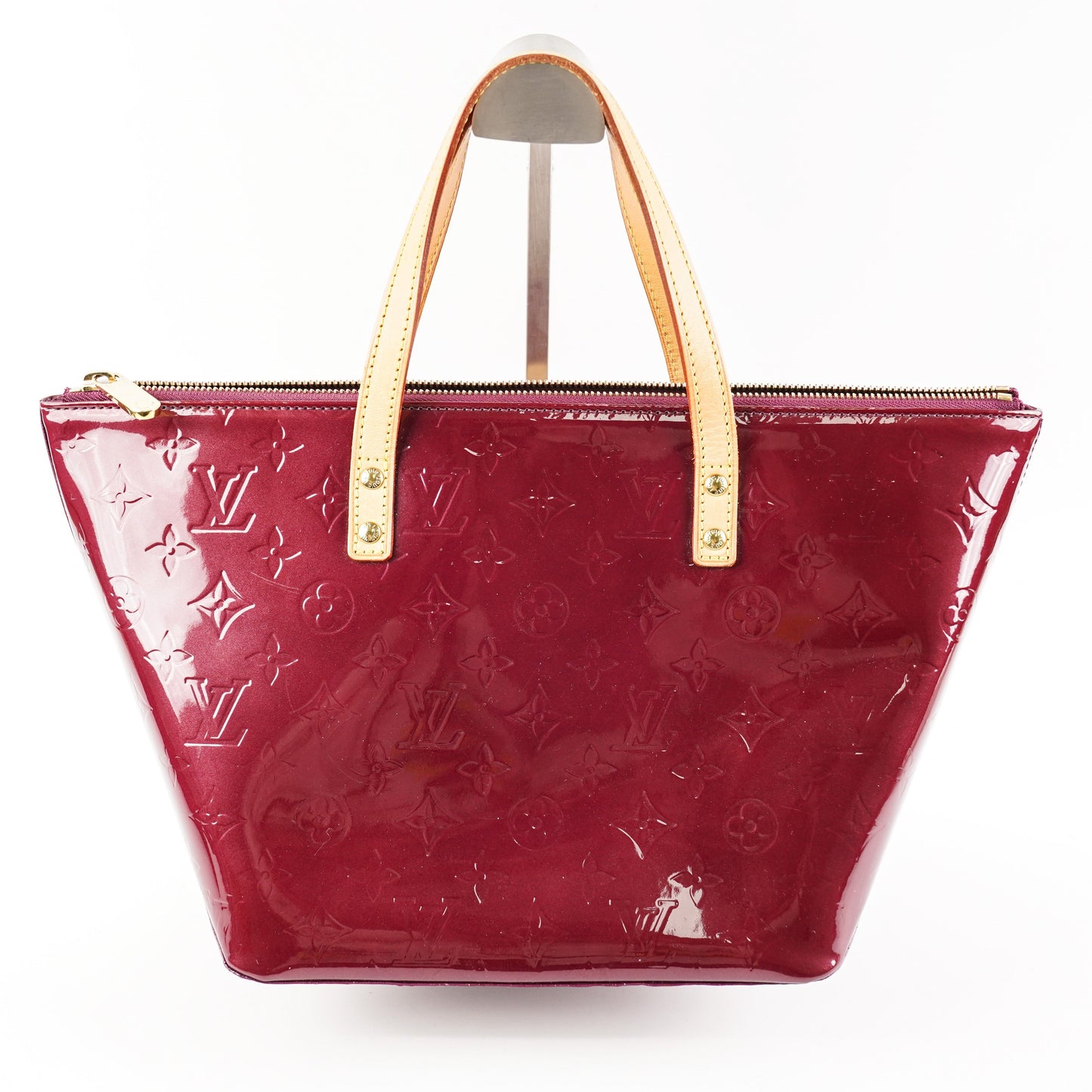 Louis Vuitton Burgundy Patent PM Tote Bag