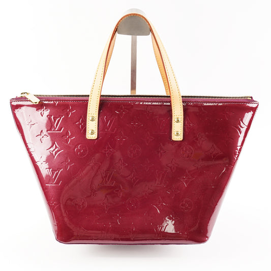 Louis Vuitton Burgundy Patent PM Tote Bag