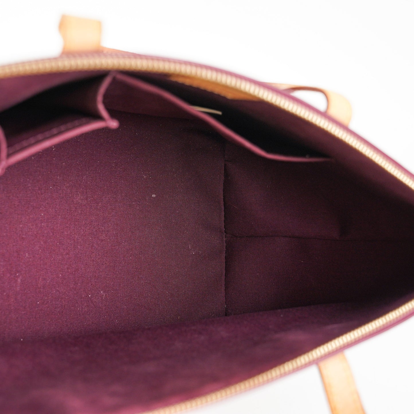 Louis Vuitton Burgundy Patent PM Tote Bag