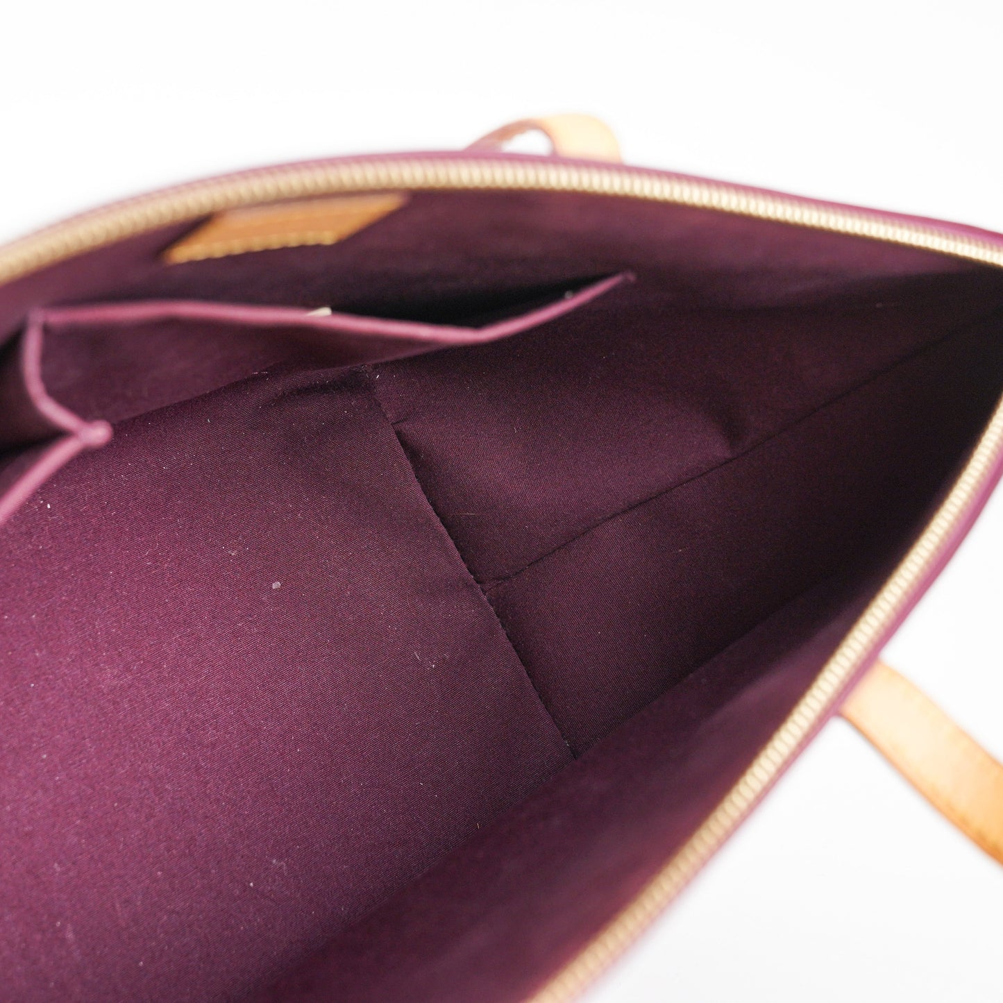 Louis Vuitton Burgundy Patent PM Tote Bag