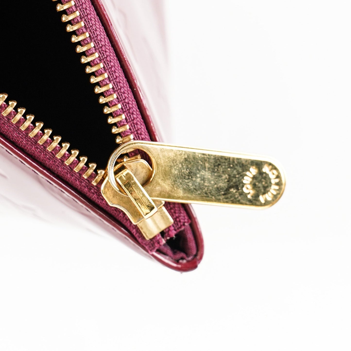 Louis Vuitton Burgundy Patent PM Tote Bag