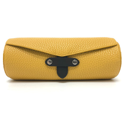 FENDI Accessory pouch 7AS073 leather yellow Watch case Watch case Women