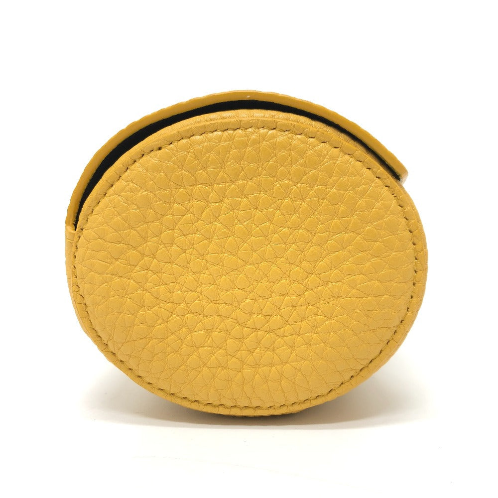 FENDI Accessory pouch 7AS073 leather yellow Watch case Watch case Women