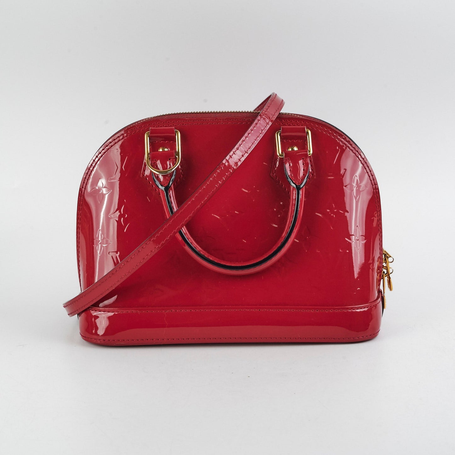 Louis Vuitton Alma BB Vernis Burgundy