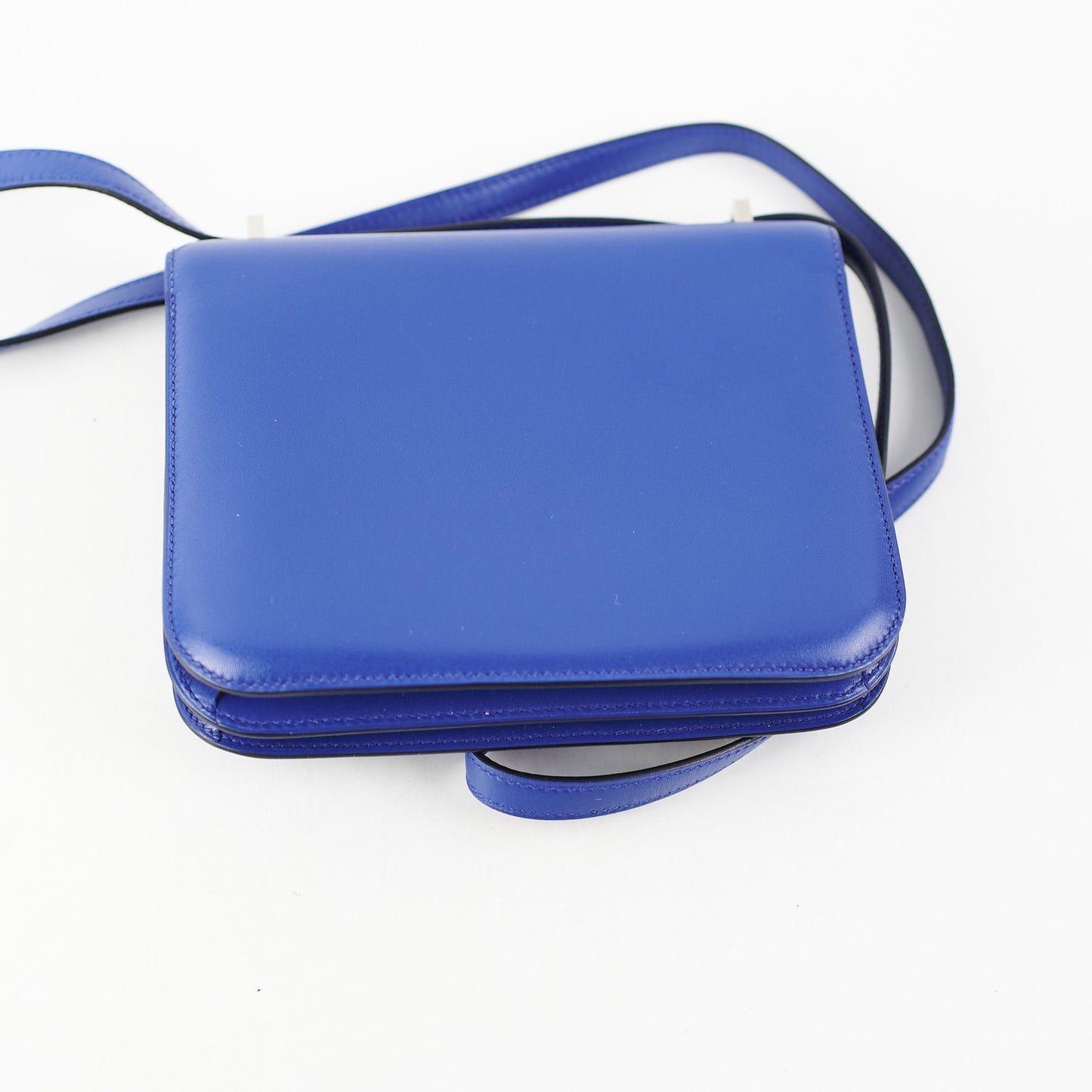 ITEM 29 - Hermes 18 Mini Constance Electric Blue A Stamp