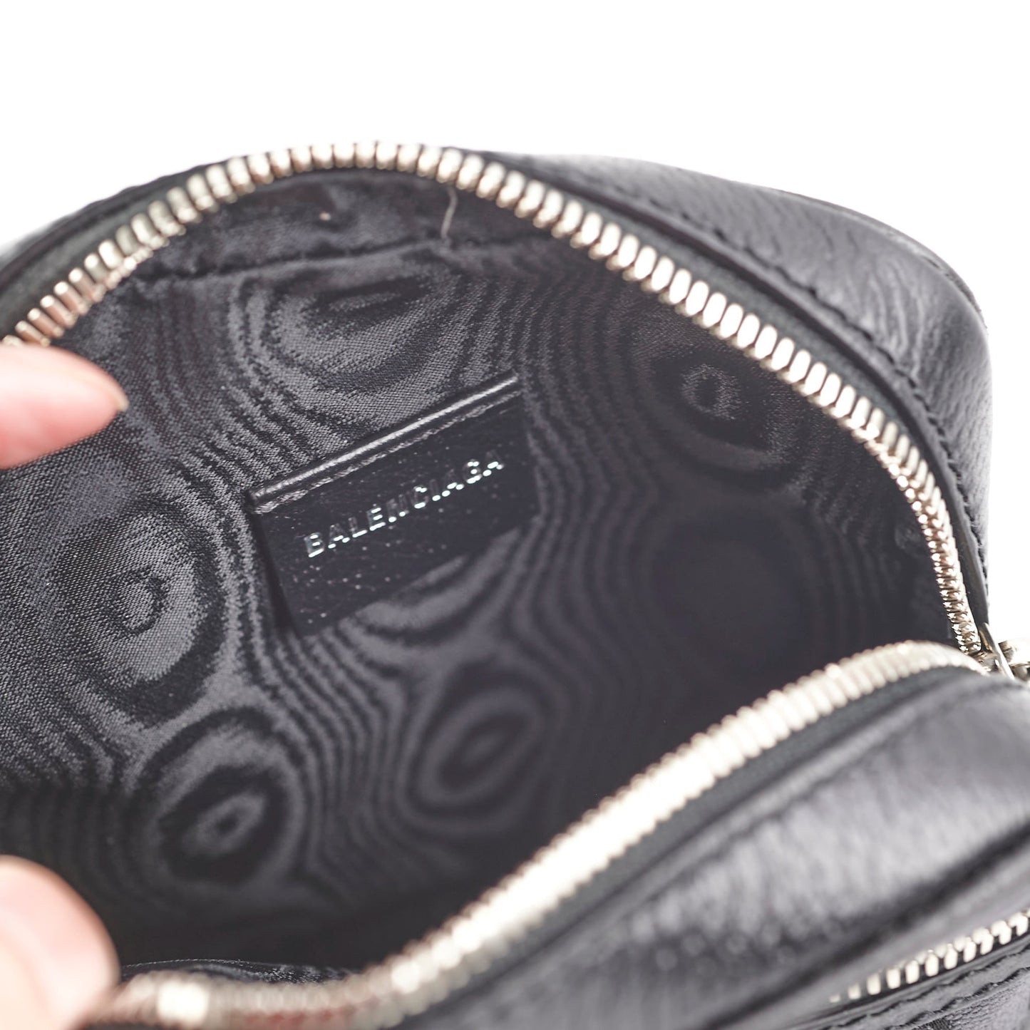 Gucci x Balenciaga Black Monogram Crossbody Bag