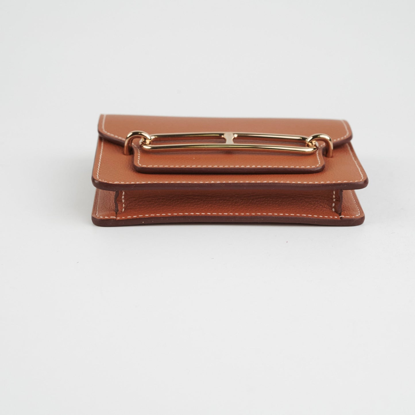 ITEM 37 - Hermes Roulis Slim Compact Gold Evercolour - B Stamp