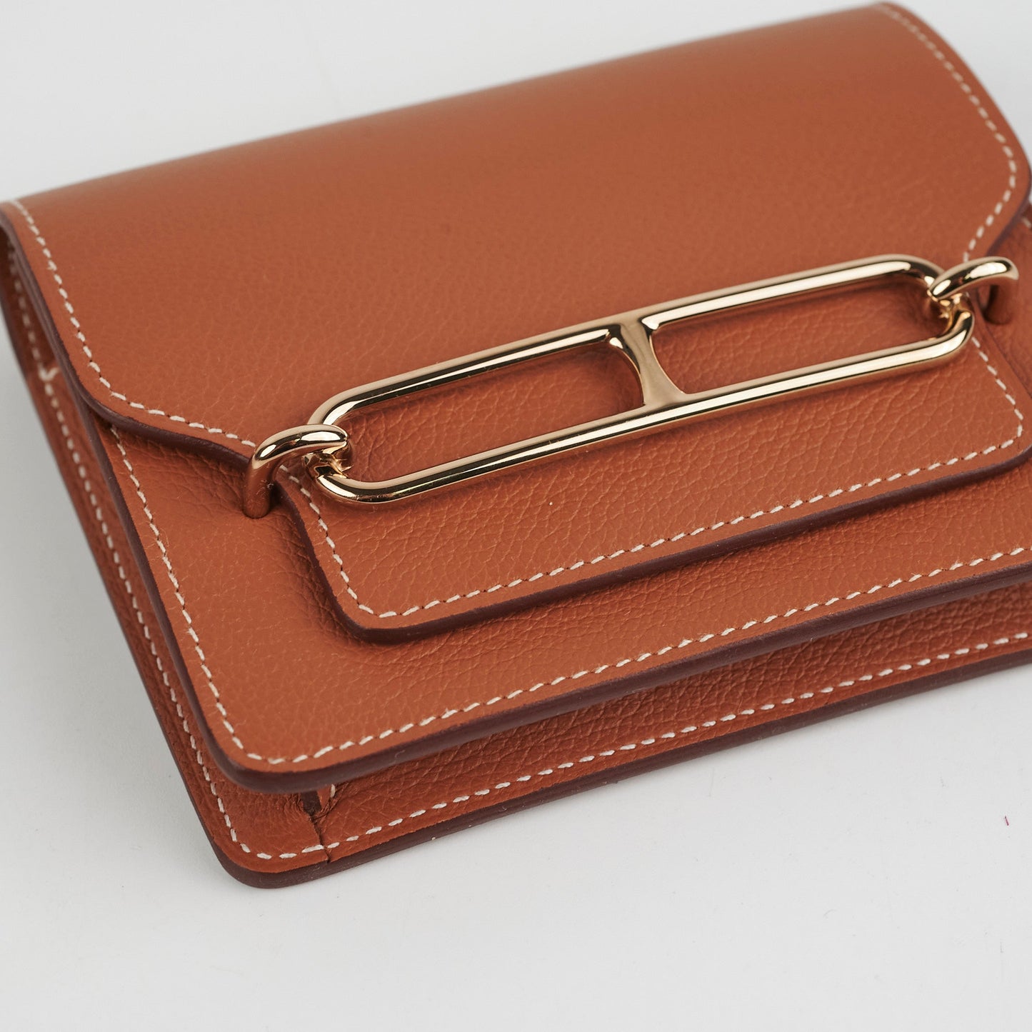 ITEM 37 - Hermes Roulis Slim Compact Gold Evercolour - B Stamp