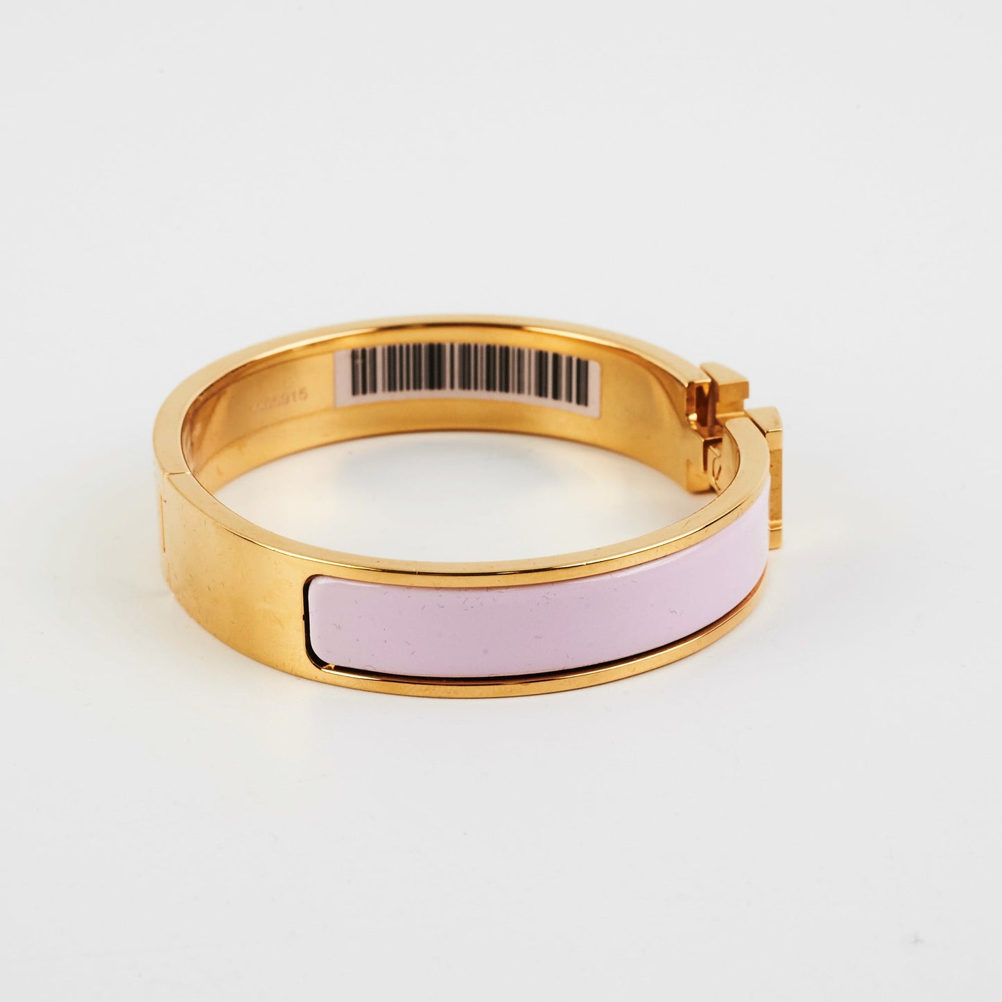 ITEM 12 - Hermes GM Clic Clac H Bracelet Rose Dragee