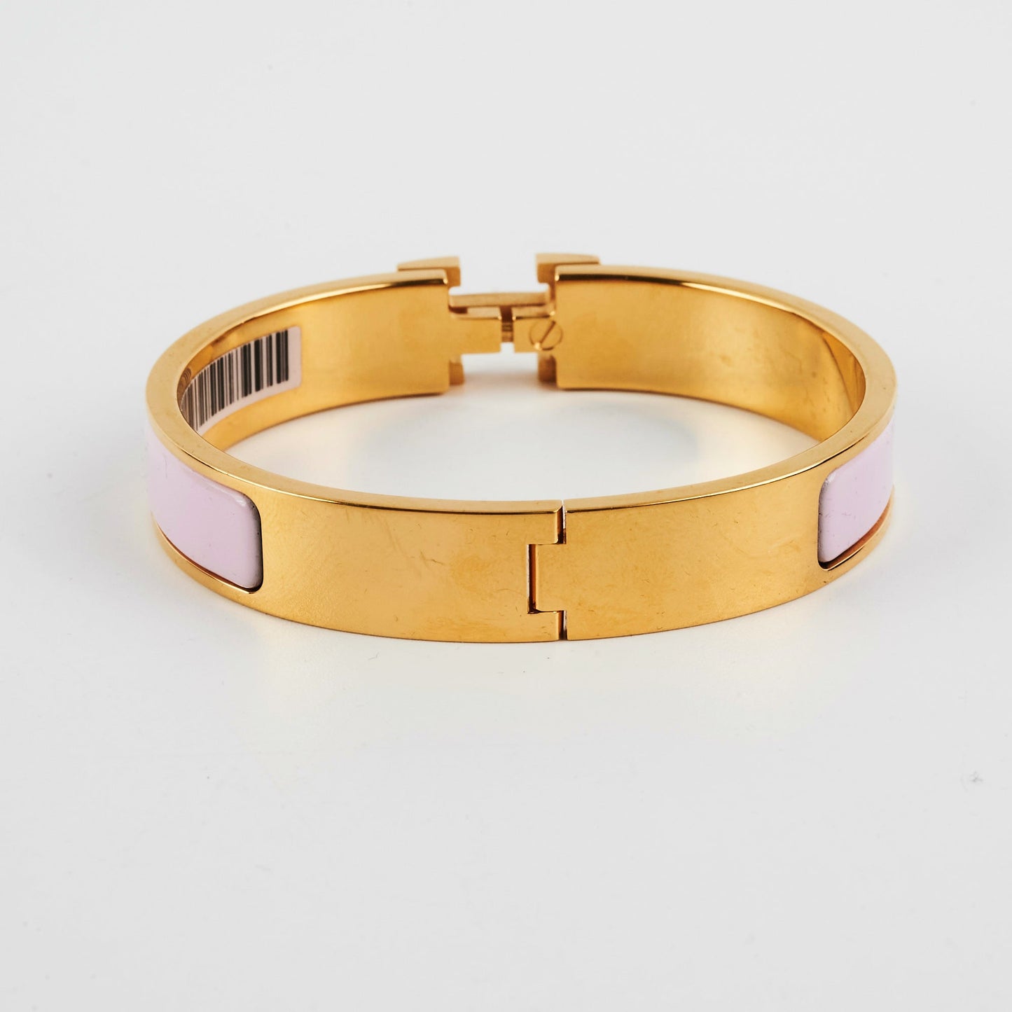 ITEM 12 - Hermes GM Clic Clac H Bracelet Rose Dragee