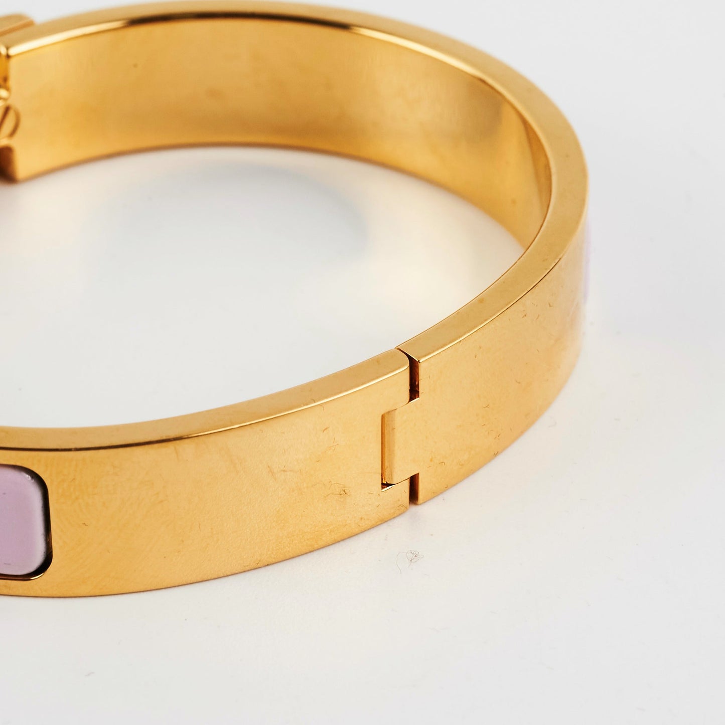 ITEM 12 - Hermes GM Clic Clac H Bracelet Rose Dragee
