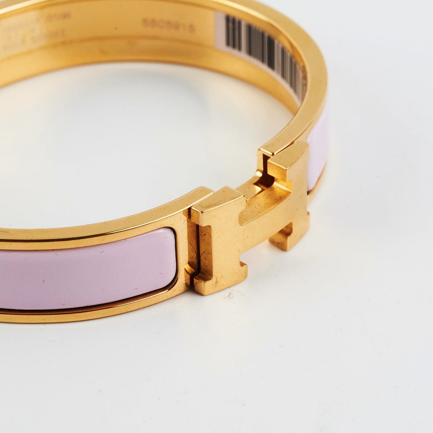 ITEM 12 - Hermes GM Clic Clac H Bracelet Rose Dragee
