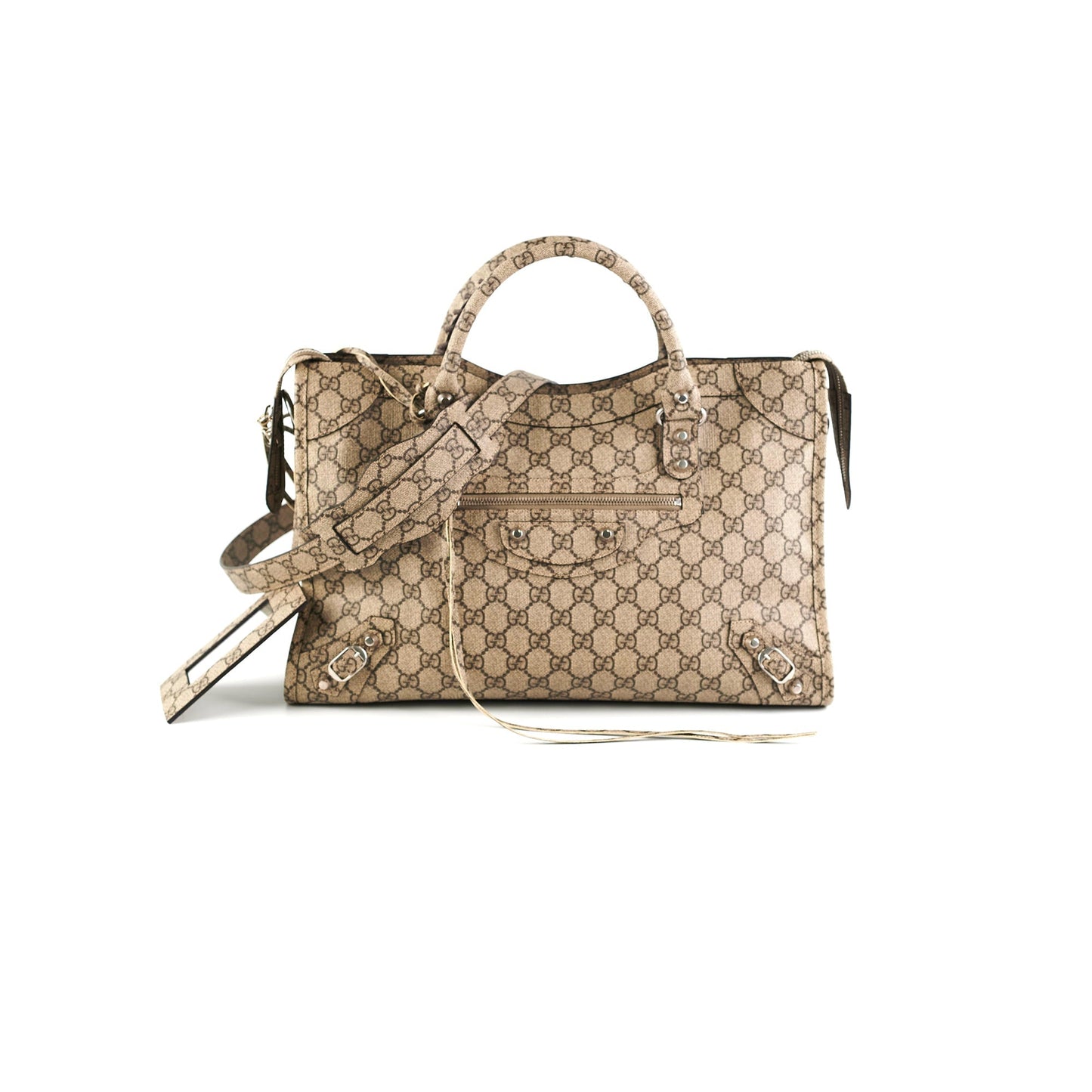 Gucci x Balenciga The Hacker Projoect Classic City Bag GG Coated Canvas