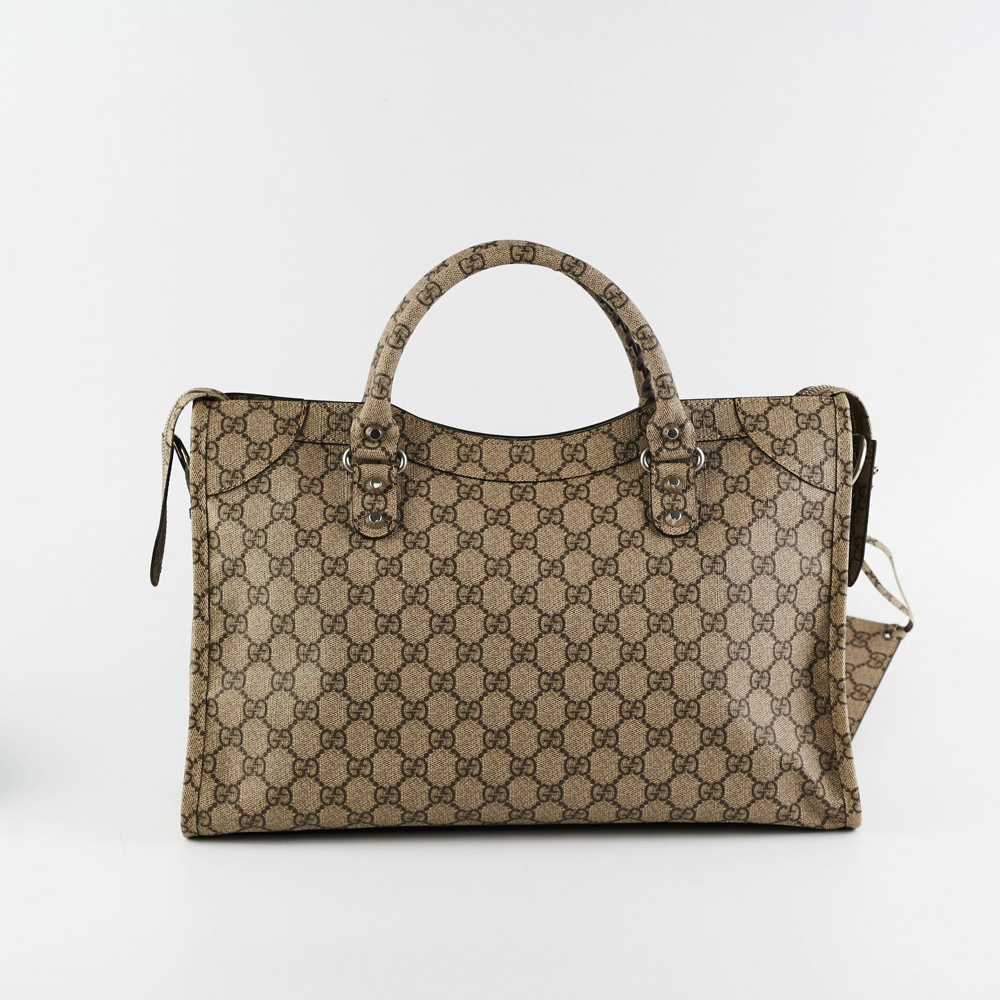 Gucci x Balenciga The Hacker Projoect Classic City Bag GG Coated Canvas