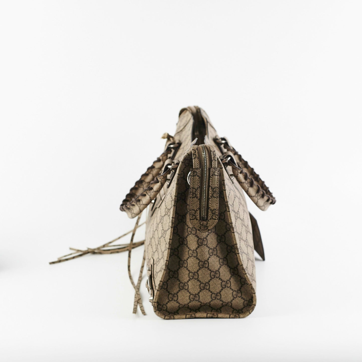 Gucci x Balenciga The Hacker Projoect Classic City Bag GG Coated Canvas