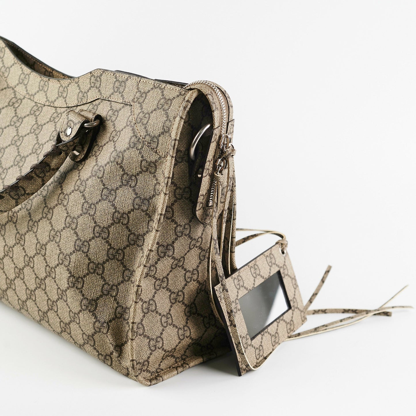 Gucci x Balenciga The Hacker Projoect Classic City Bag GG Coated Canvas