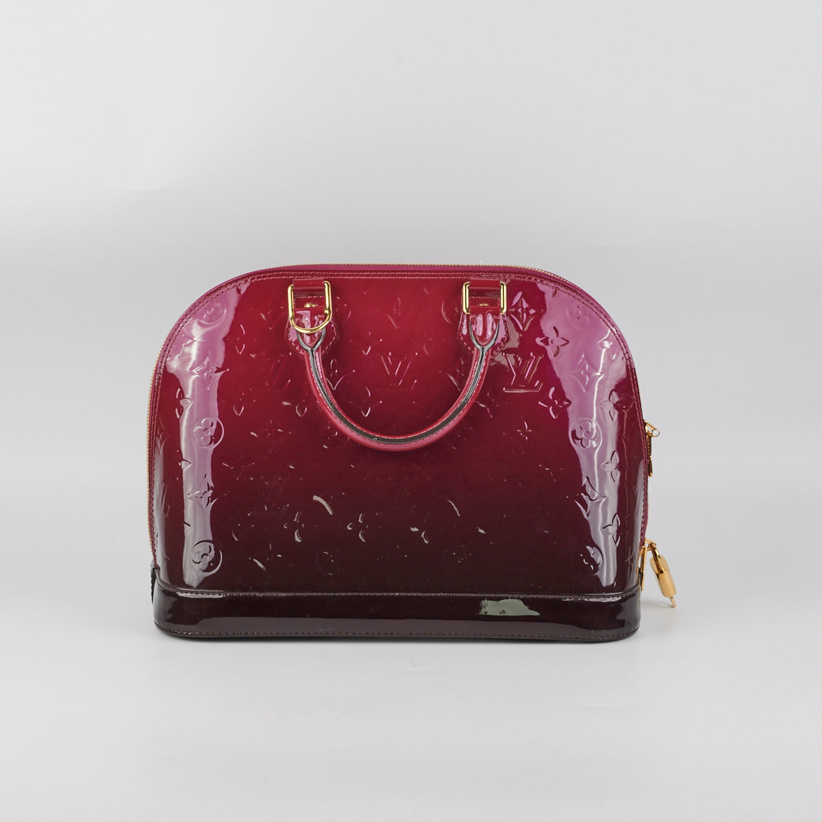 Louis Vuitton Alma PM Vernis Burgundy Ombre