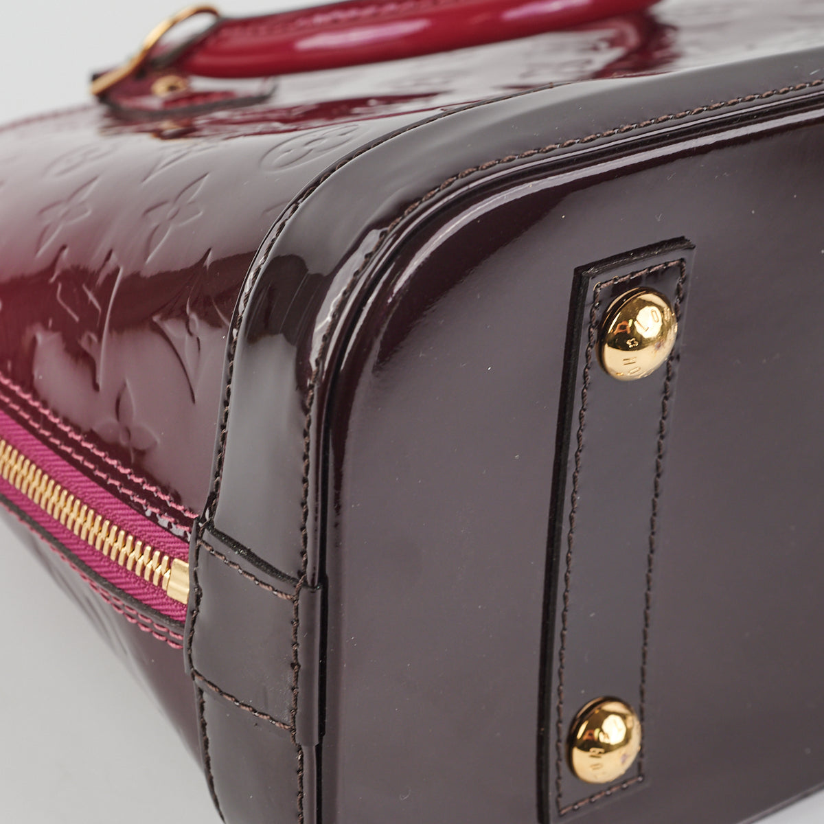 Louis Vuitton Alma PM Vernis Burgundy Ombre