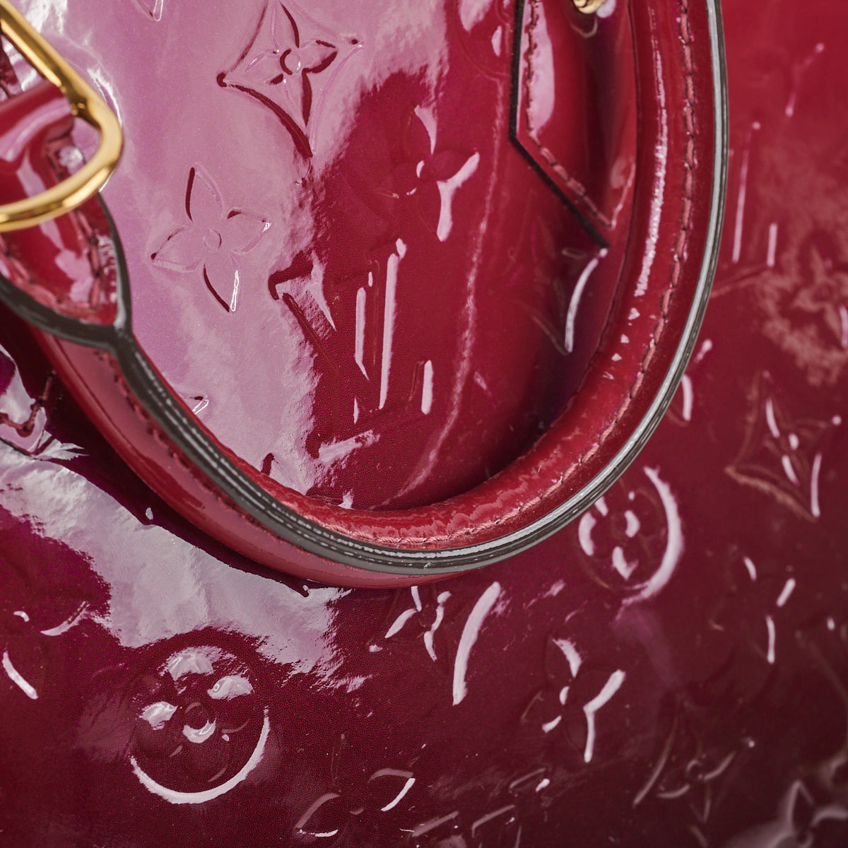 Louis Vuitton Alma PM Vernis Burgundy Ombre