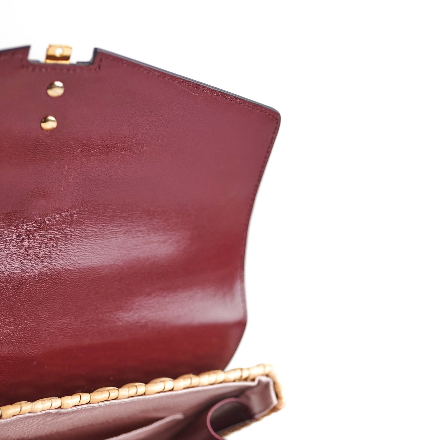 Gucci Woven Top Handle Burgundy