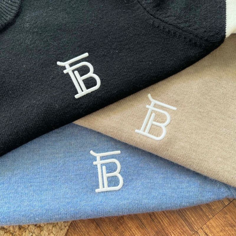 Burberry Dimensional Embroidered Knitted Sweater