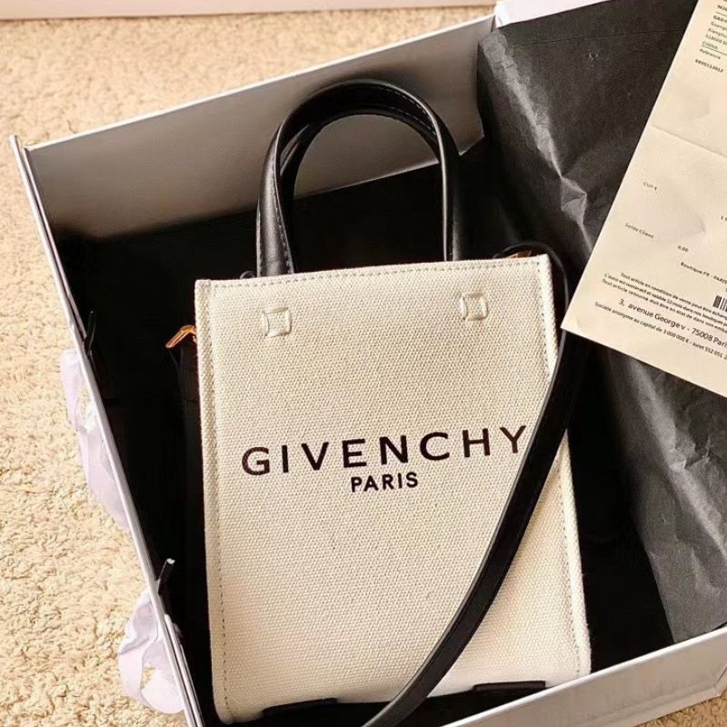 Givenchy G-Tote Mini Printed Canvas Tote Bag