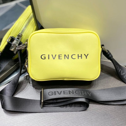 Givenchy Yellow Black MC3 Crossbody Bag
