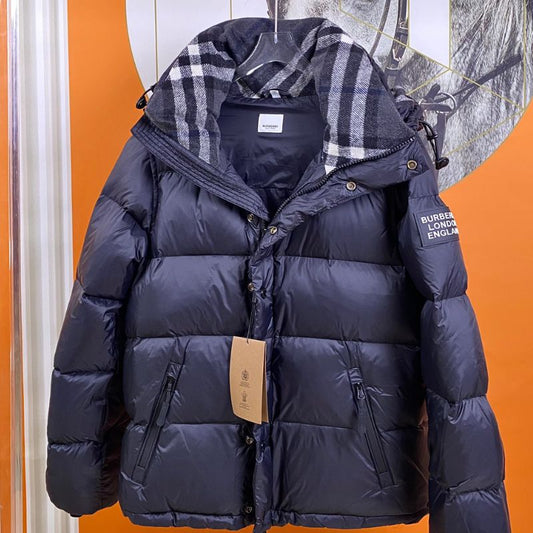 Burberry   Check Lined Down Jacket