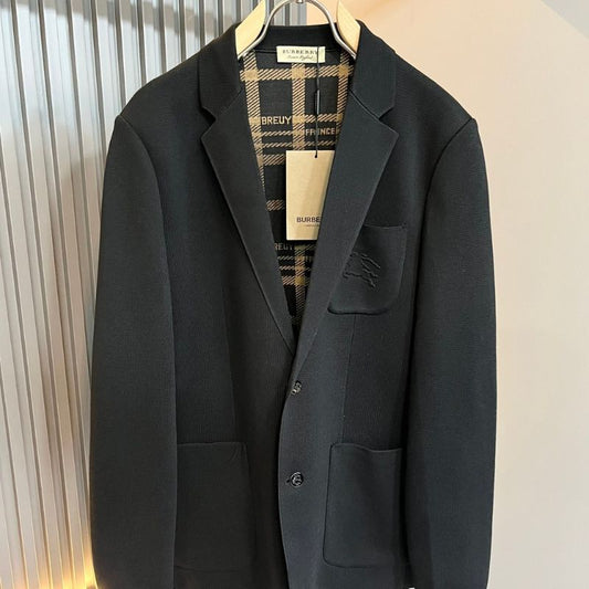 Burberry Elegant Knit Wool Jacket