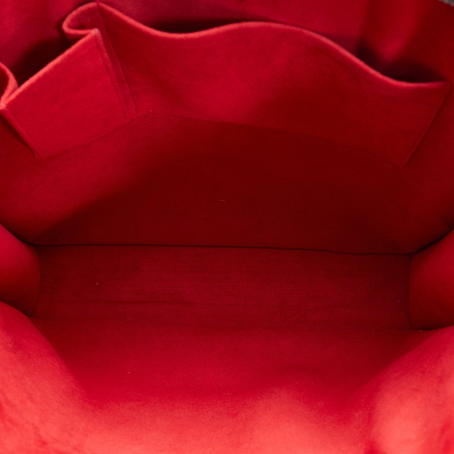 LOUIS VUITTON Damier Ebene Sac Plat Tote Bag