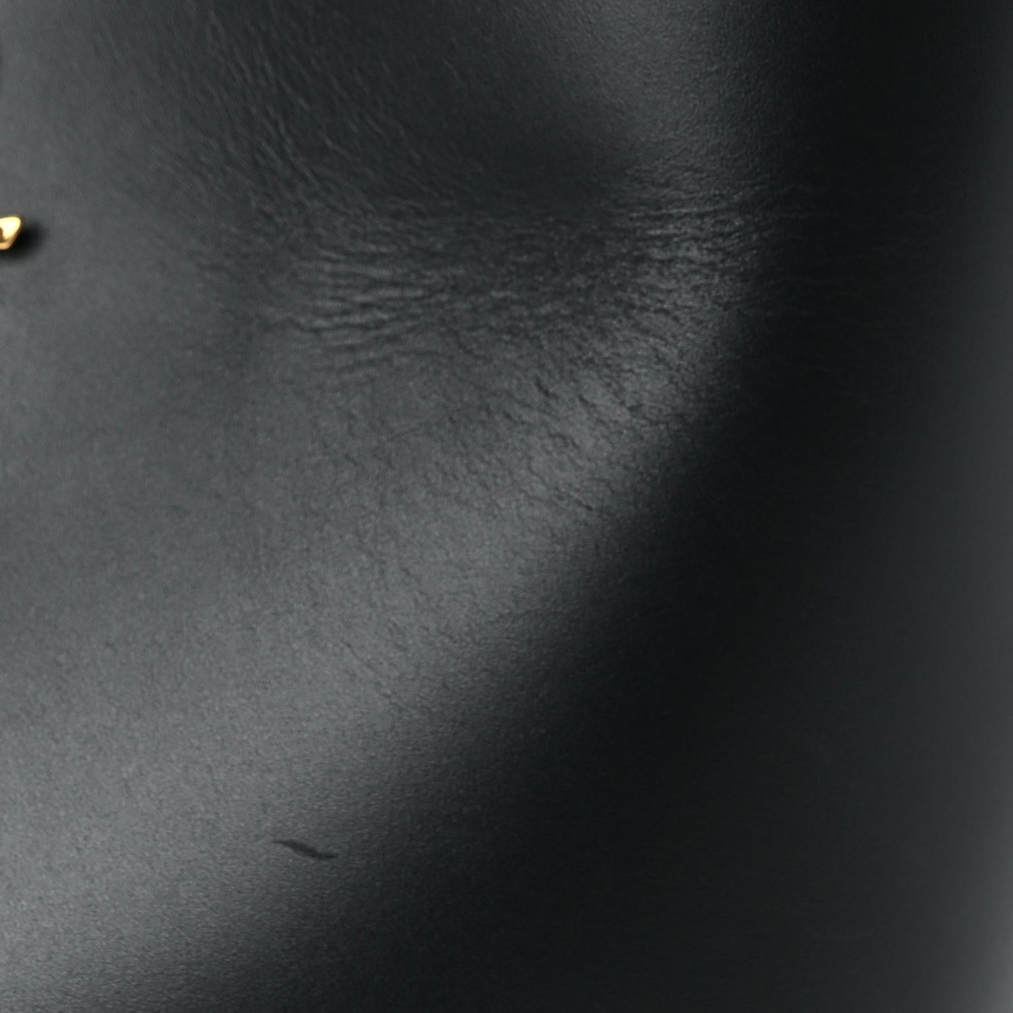 Saint Laurent Shiny Calfskin Le 37 Small Bucket Bag  Black