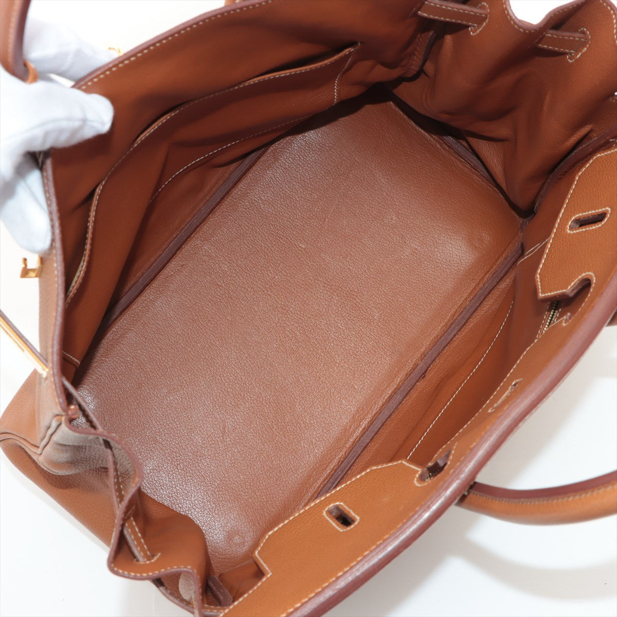 ITEM 13 - Hermes Birkin 35 Togo Gold Stamp E Square (2001)