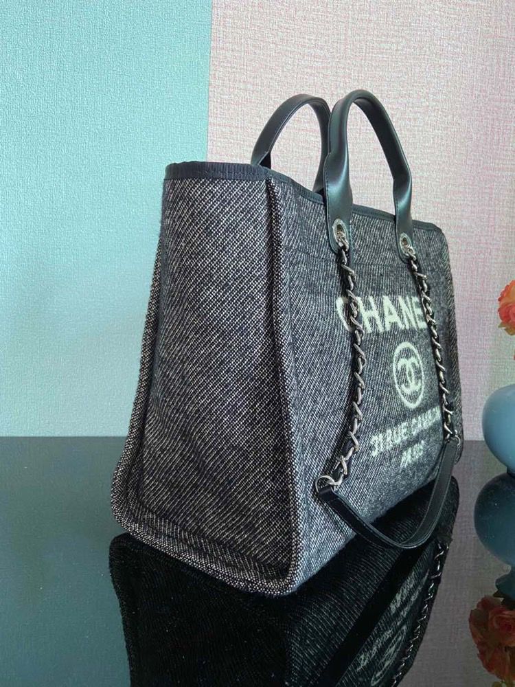 CHLLarge Shopping Tote Bag Grey For Women Handbag, Shoulder Bags 15in/38cm