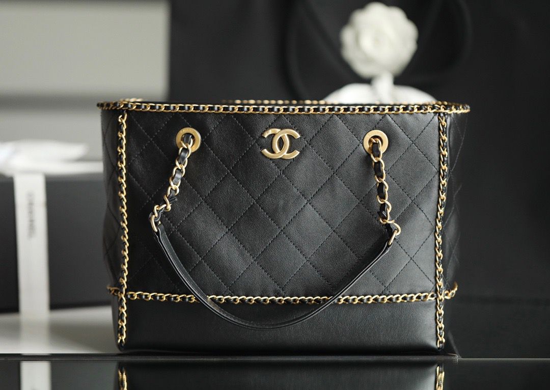 CHLShopping Tote Bag Black For Women Handbag, Shoulder Bags 13.3in/34cm AS2761 B06380 94305