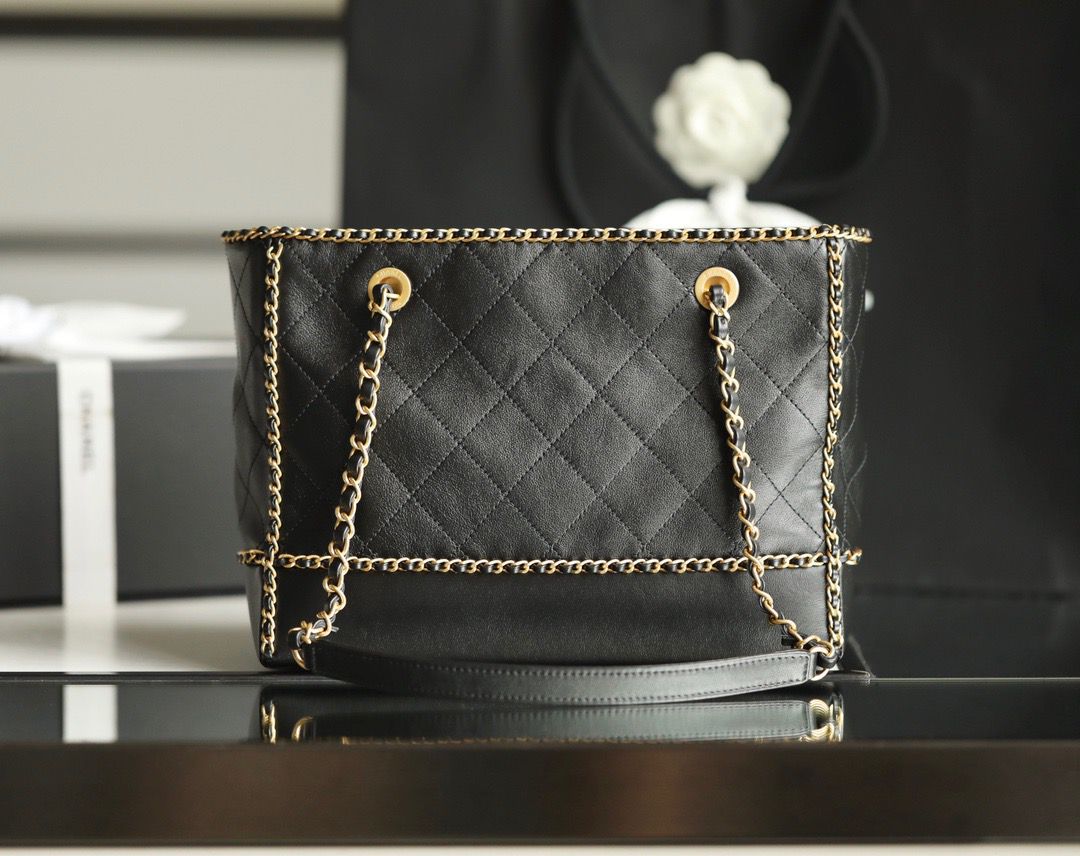 CHLShopping Tote Bag Black For Women Handbag, Shoulder Bags 13.3in/34cm AS2761 B06380 94305