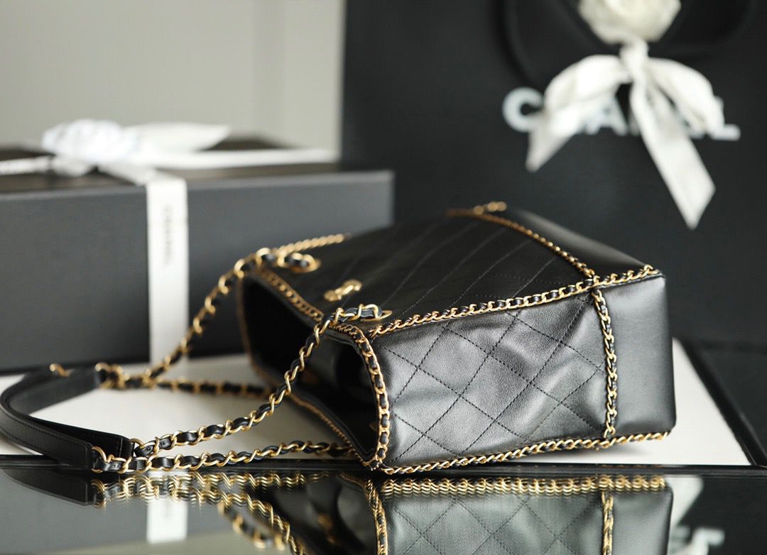 CHLShopping Tote Bag Black For Women Handbag, Shoulder Bags 13.3in/34cm AS2761 B06380 94305