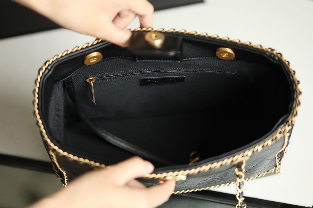 CHLShopping Tote Bag Black For Women Handbag, Shoulder Bags 13.3in/34cm AS2761 B06380 94305