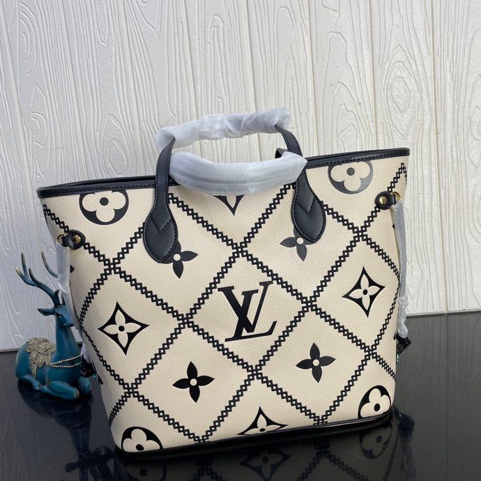 Top Quality Neverfull MM Monogram Empreinte Beige For Women,  Tote Bags 12.2in/31cm Top Quality M46039