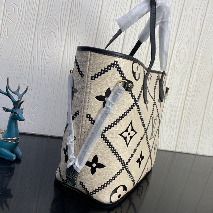 Top Quality Neverfull MM Monogram Empreinte Beige For Women,  Tote Bags 12.2in/31cm Top Quality M46039