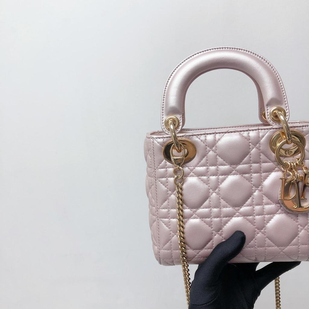 Mini Lady Dior Bag Pearl Pink