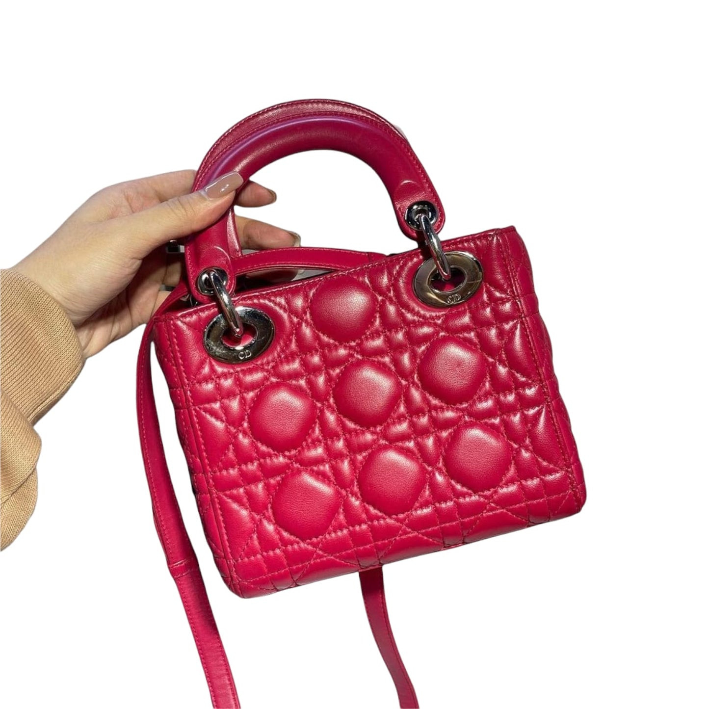 Mini Lady Dior Lambskin Pink SHW
