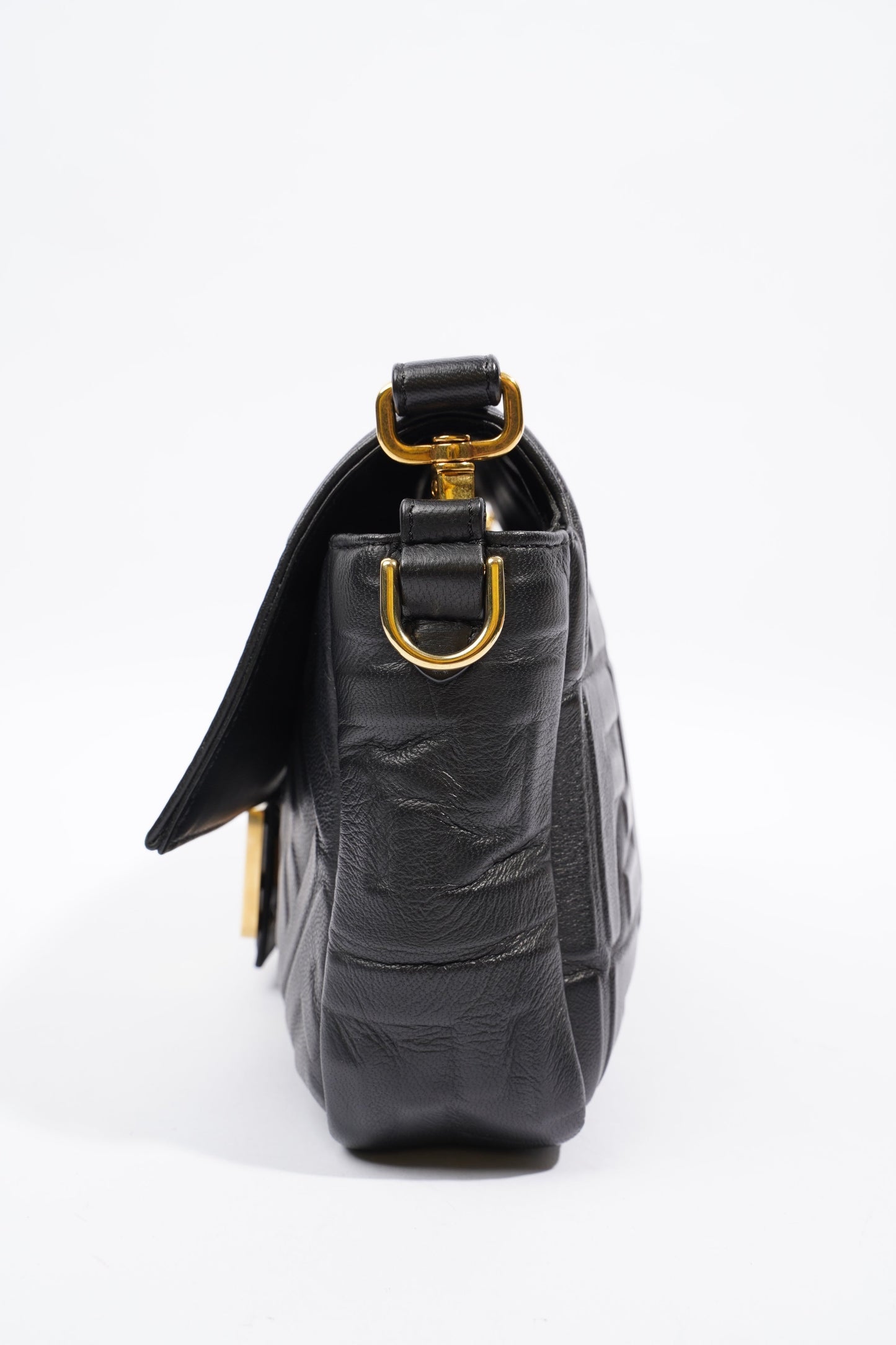 Fendi Baguette Bag Black Leather