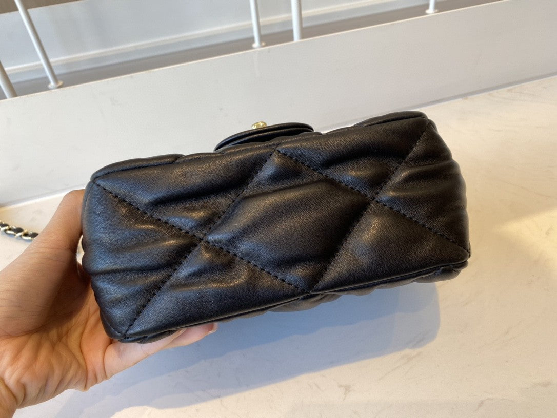 CHLSmall Top Qualityap Bag Gold Hardware Black For Women Handbags, Shoulder Bags 7.5in/19cm AS2232