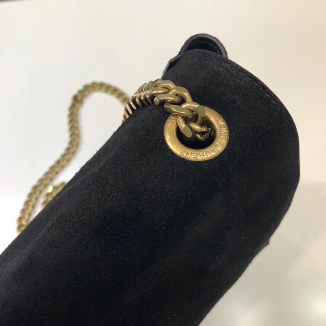 Top Quality Kate MeTop Qualityum Reversible Chain Bag Black For Women 28.5in/11.2cm YSL 5538040UD7W1000