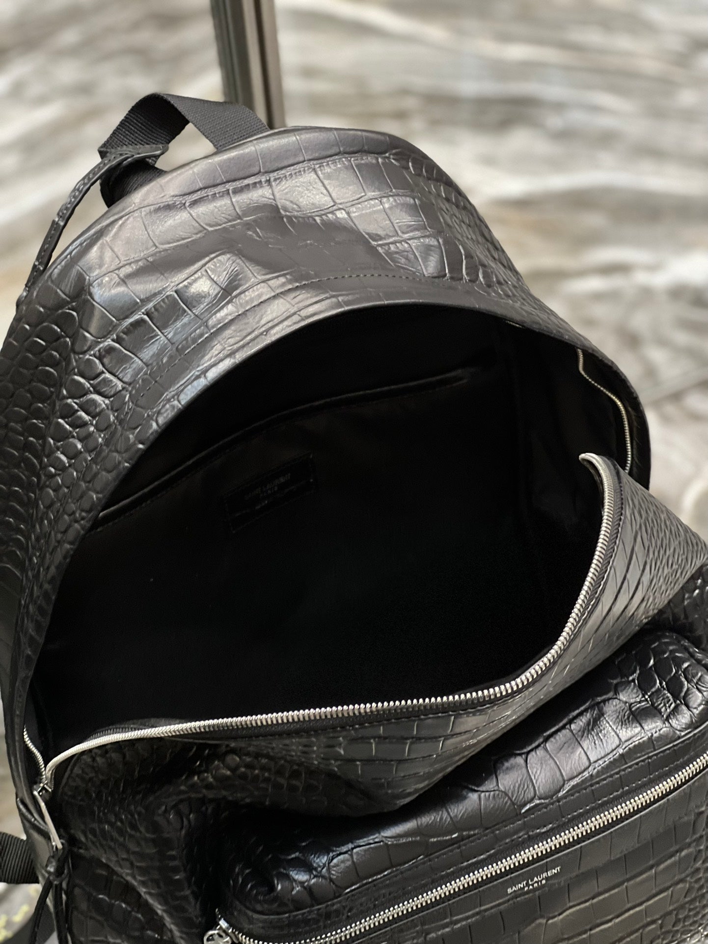 Top Quality City Backpack Black For Women, Women’s Bags 16.1in/41cm YSL? 534967DZE2F1000