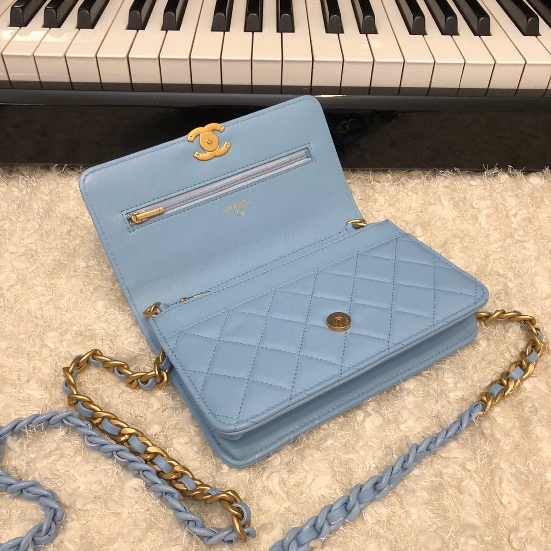 CHLOriginal Small Classic Top Qualityap Bag Gold Hardware Blue For Women Handbags, Shoulder Bags 7.5in/19cm AP33814