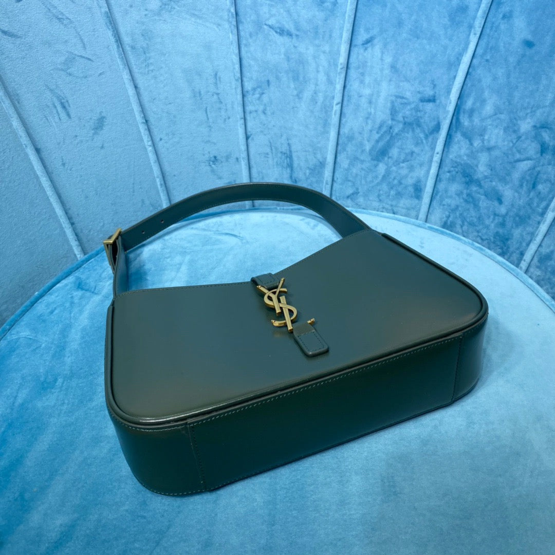 Top Quality Le 5 À 7 Hobo Bag In Smooth Dark Green For Women 9in/23cm YSL 6572282R20W3045