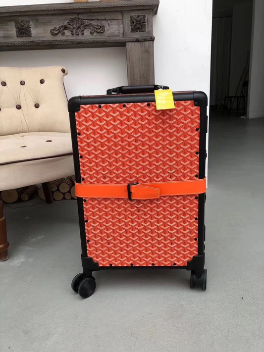 Goyard Rolling Vali Orange For Men, LuGucciage 20in/51cm Top Quality