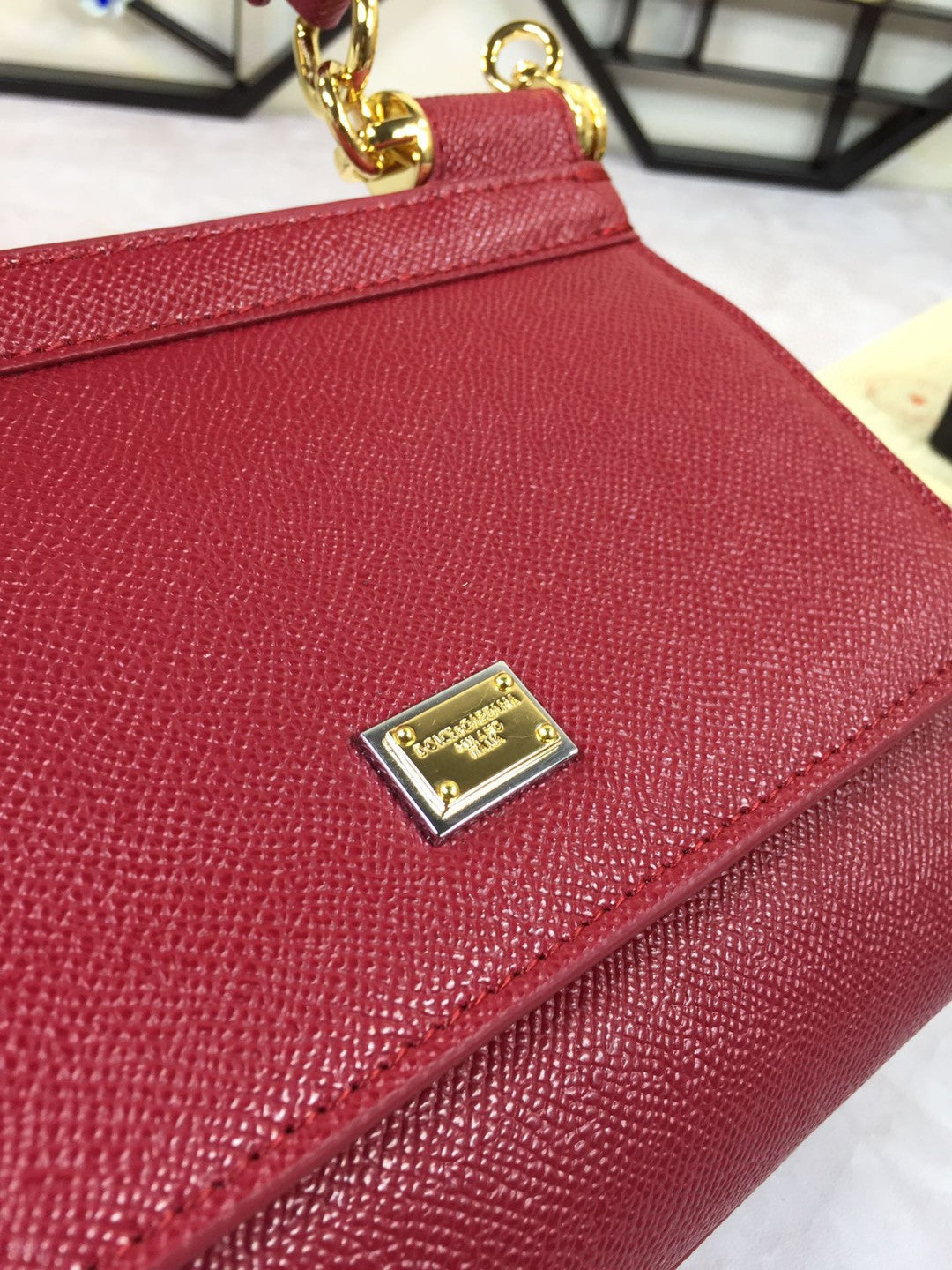 Top Quality MeTop Qualityum Sicily Handbag In Dauphine Burgundy For Women 10.2in/26cm Top Quality Top Quality4347A10018M073