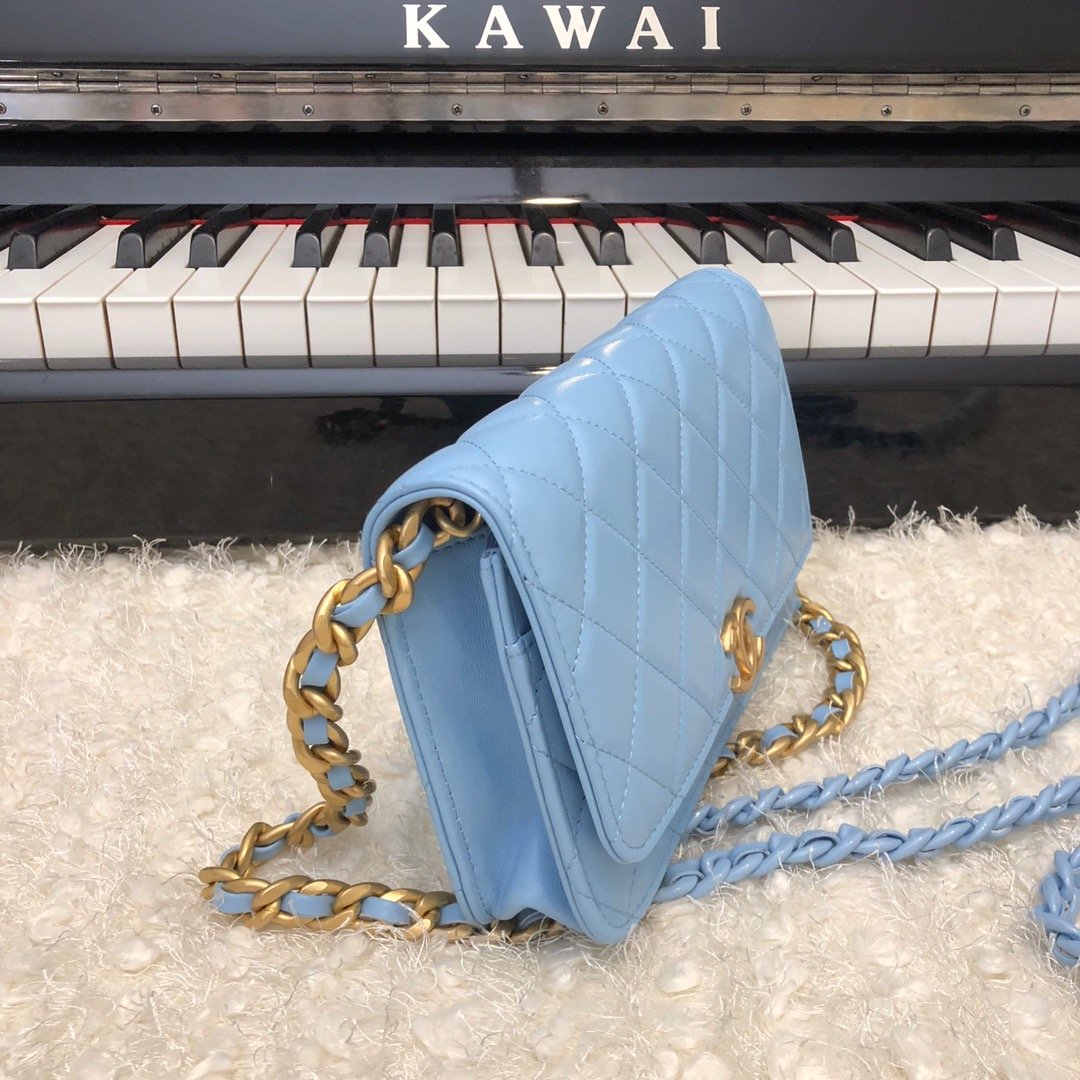 CHLOriginal Small Classic Top Qualityap Bag Gold Hardware Blue For Women Handbags, Shoulder Bags 7.5in/19cm AP33814